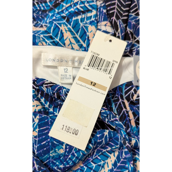 New London Times sz 12 Maxi Length Dress sleeveless tank stretchy 3171 - Picture 6 of 7